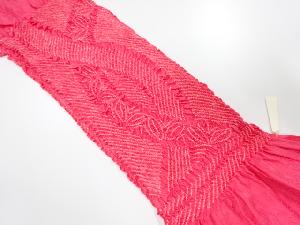 正絹　絞り　帯揚げ